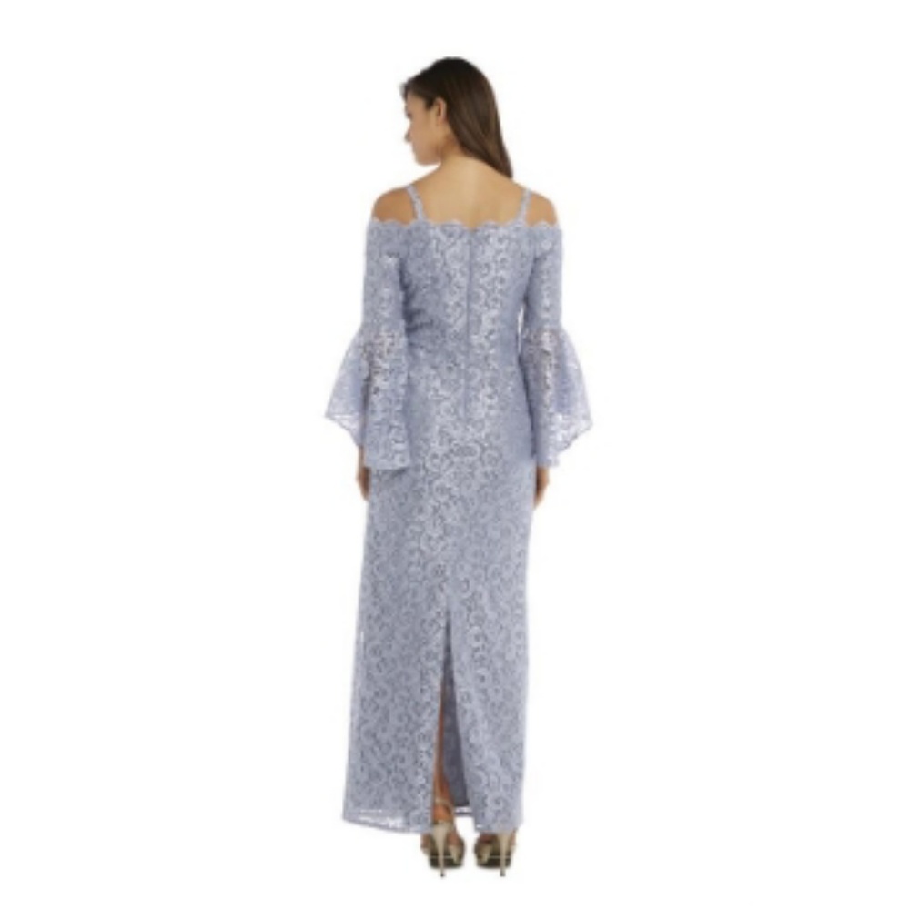 R&M RICHARDSGlitter Lace Evening Gown - Picture 3 of 4